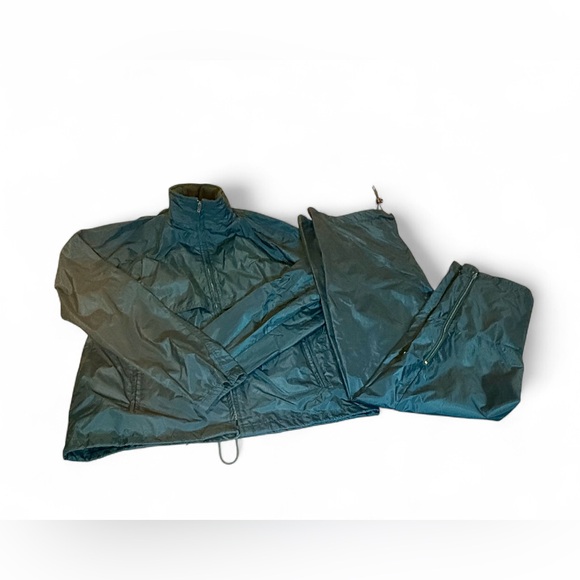 Eddie Bauer Windshell Expedition Rain suit, green jacket and pants set, men XL - Picture 1 of 16